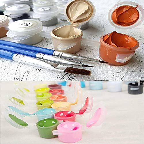 Kpoiuy Lienzo De Bricolaje Regalo De Pintura Al óLeo para Adultos NiñOs Pintura por NúMero Kits Decoraciones para El Hogar - CáMara De Vigilancia Steam Video De Seguridad 16 * 20 Pulgadas Sin Marco
