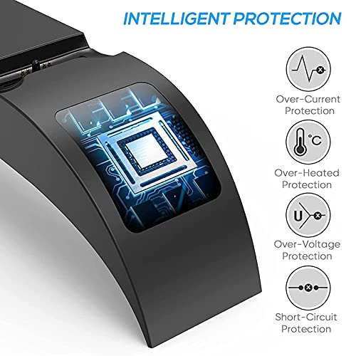 KUNMEI Soporte de Carga de Controlador Dual PS5, Accesorios PS5 con indicador LED, actualización, Cargador PS5 con Cable Tipo C, Controlador inalámbrico para P-laystation 5