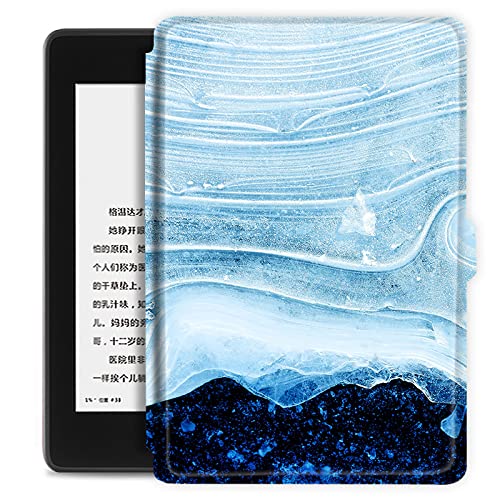 La Carcasa Se Adapta A Amazon 6.8 "Kindle Paperwhite (11Th Generation 2021 Release)-European Marble Pattern Slim Casing Shell Cover With Auto Wake/Sleep For Kindle Paperwhite E-Reader Protector, Como