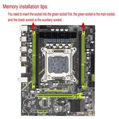 la placa base Fit For QIYIDA X79 LGA 2011 X79 Chip USB2.0 SATA3 Protocolo dual M.2 Soporte REG Memoria ECC y procesador Xeon E5 DDR3 X79 6M Placa base de escritorioPlaca base de computadora de escrito