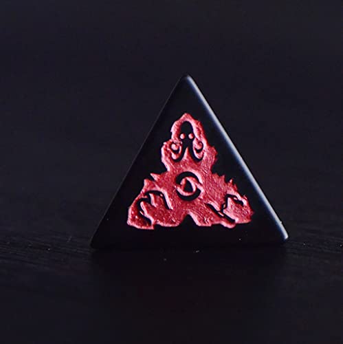 LANGWEI D&D Dungeons and Dragons Dice, Pretty Obsidian DND Juego De Dados Poliédricos para Juegos De Mesa, TRPG, Juegos De Dados De rol,D20