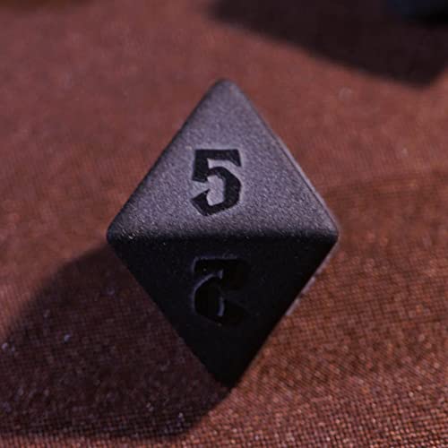 LANGWEI DND Dice Set Pretty Frosted Obsidian D&D Dados Poliédricos, Dados De Juego De rol para Juegos De Mesa TRPG Juegos De Mazmorras Y Dragones