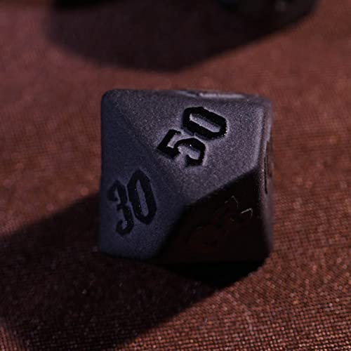 LANGWEI DND Dice Set Pretty Frosted Obsidian D&D Dados Poliédricos, Dados De Juego De rol para Juegos De Mesa TRPG Juegos De Mazmorras Y Dragones