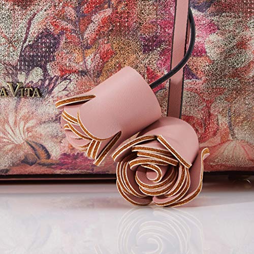 Laura Vita3114MujerBolso de manoRosa (Rose)12x22x28 Centimeters (B x H x T)
