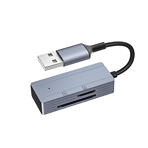 Lector de Tarjetas SD, TargetGo Adaptador de Tarjeta de Memoria USB a SD / Micro SD Compatible con SDHC / SDXC / MMC, Compatible con Mac Windows Linux Chrome
