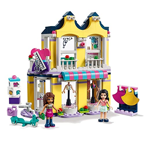 LEGO 41427 Friends Tienda de Moda de Emma, Juguete de Construcción para Niños y Niñas de +6 años, Boutique con Mini Muñecas