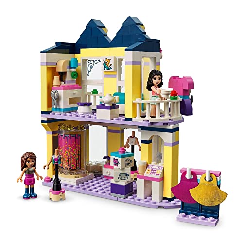 LEGO 41427 Friends Tienda de Moda de Emma, Juguete de Construcción para Niños y Niñas de +6 años, Boutique con Mini Muñecas