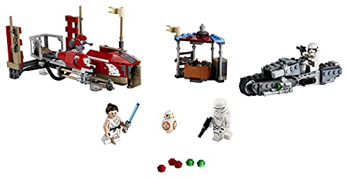 LEGO Star Wars TM - Trepidante Persecución en Pasaana, Set de Construcción Inspirado en la Guerra de la Galaxias, Vehículo Espacial de Juguete, Episodio IX: El Ascenso de Skywalker (75250)