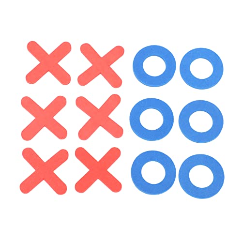 Les-Theresa Tictactoe Game Portable y Seguro EVA Mini Tictactoe XO Shape Chess Game Juguete Educativo