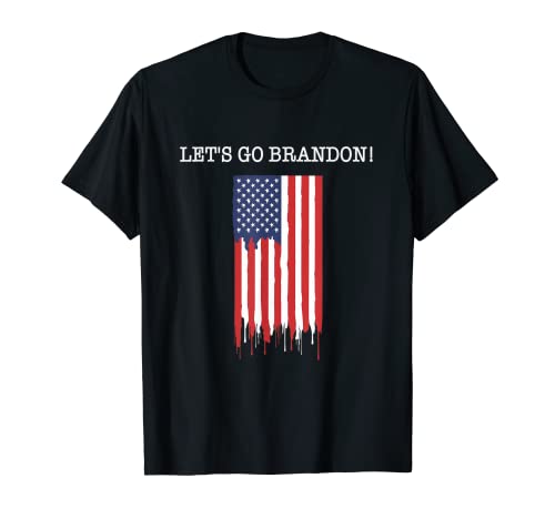 Let's go Brandon - Camiseta sarcástica divertida de la bandera de EE. UU Camiseta