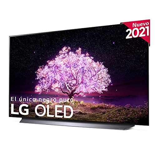 LG OLED OLED48C1-ALEXA 2021-Smart TV 4K UHD 120 cm (48") con Inteligencia Artificial, Procesador Inteligente α9 Gen4, Deep Learning, 100% HDR, Dolby ATMOS, HDMI 2.1, USB 2.0, Bluetooth 5.0, WiFi