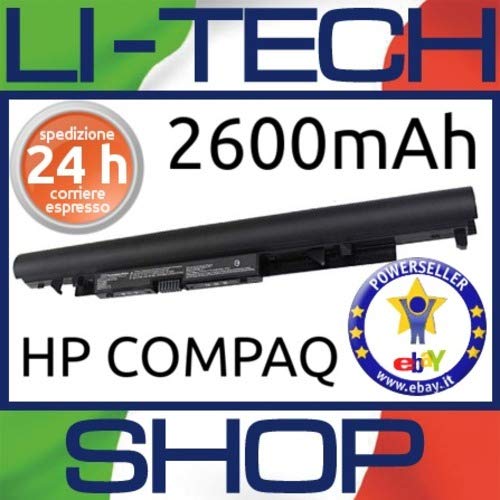 LI-TECH Batería Compatible 2600 mAh para HP 15-BS118NS Notebook Ordenador batería Nueva 38 WH