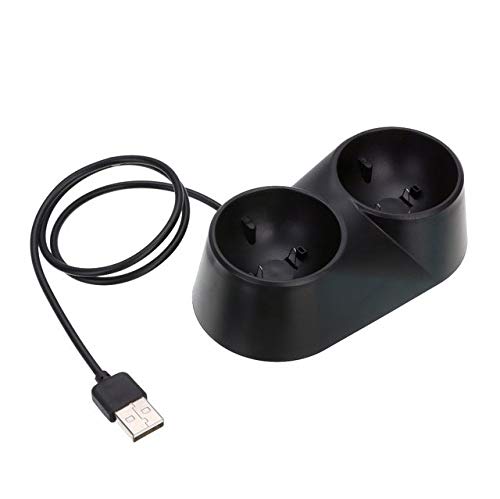 Liaoxig Consumer Electronics Estación de Carga de Juegos con Base de Acoplamiento Dual for USB VR Controller for PS4 PSVR Move Tool Consumer Electronics