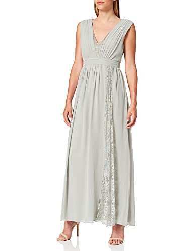 Little Mistress Green Lace Maxi Vestido, Verde (Waterlily), 36 para Mujer