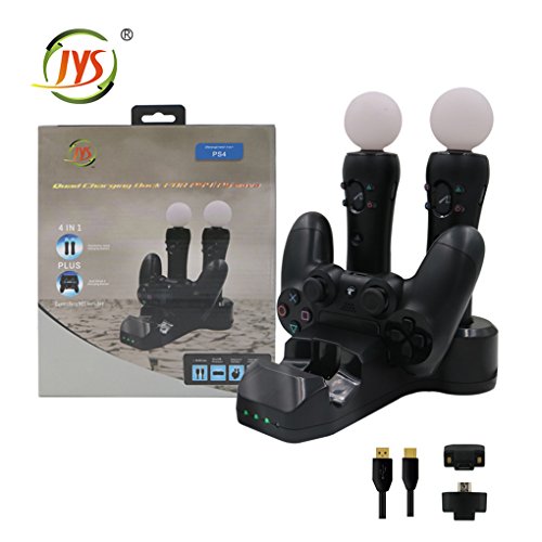 lmoikesz para PS4 VR Controller Cargador de Carga PS para Accesorios Carga Dock de Cargador para PlayStation4 Puerto de Almacenamiento de Carga Dual