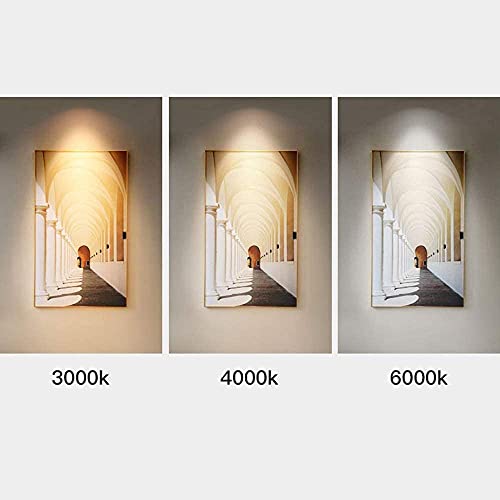 LogIme Mini foco empotrable LED ultrafino antirreflejo profundo de 7 W, luz LED empotrada en el techo con ángulo de haz redondo de 38 °, aluminio fundido a presión de 6000 k, sala de estar doméstica C