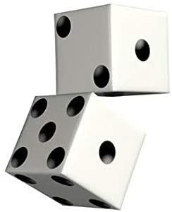 Los dados blancos oficiales auténticos del juego x2 del monopoly mueren piezas de repuesto monopaly