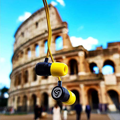 LUDOS Ultra Auriculares con Micrófono y Cable, Máxima Comodidad, Sonido Cristalino, Agudos y Graves Equilibrados, Nueva Espuma Viscoelástica, Cable Duradero, Graves, Control de Volumen