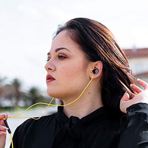 LUDOS Ultra Auriculares con Micrófono y Cable, Máxima Comodidad, Sonido Cristalino, Agudos y Graves Equilibrados, Nueva Espuma Viscoelástica, Cable Duradero, Graves, Control de Volumen