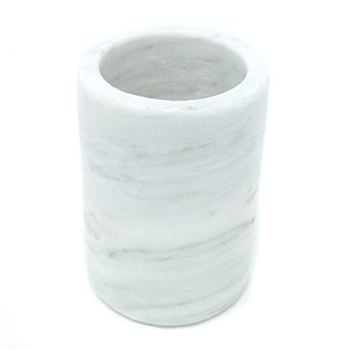 LUHOM LUJOSO HOGAR MEXICO Juego de 6 vasos para chupito de Mármol | Juego de vasos para tequila | Copas para chupitos | Vasitos para Chupitos | Vasitos de Mármol para Chupitos en Blanco Bego