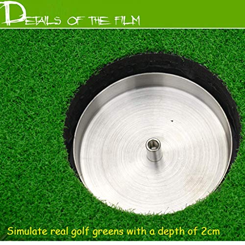 LXDDP Green Putting Mat Green, Professional Golf Simulator Training Mat Putting Equipment Putting Set, con Banderas y Juego Base y para Uso doméstico, Oficina, al Aire Libre