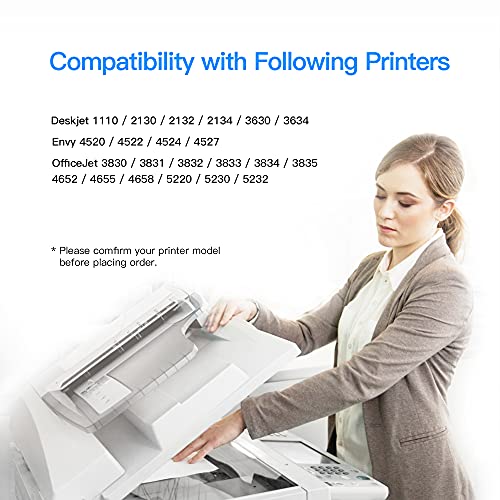 LxTek Remanufacturado para HP 302 XL 302XL Cartuchos de Tinta para HP Deskjet 1110 2130 2134 3630 3632 3634 Envy 4520 4521 4522 4523 4524 Officejet 3830 3834 4650 4651 4652 4654 (1 Negro, 1 Tricolor)