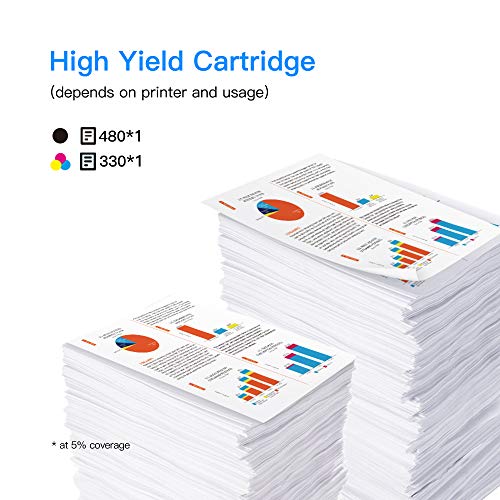 LxTek Remanufacturado para HP 302 XL 302XL Cartuchos de Tinta para HP Deskjet 1110 2130 2134 3630 3632 3634 Envy 4520 4521 4522 4523 4524 Officejet 3830 3834 4650 4651 4652 4654 (1 Negro, 1 Tricolor)