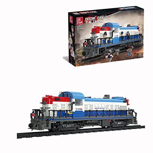LYMHGHJ Technic Moc Steam Train Bloques de construcción de Juguetes con vía de Tren, 2399 Piezas Retro Steam Train Juego de construcción Coleccionable Compatible con Lego