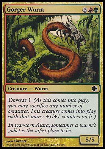 Magic The Gathering - Gorger Wurm - Wurm de la garganta profunda - Alara Reborn - Foil