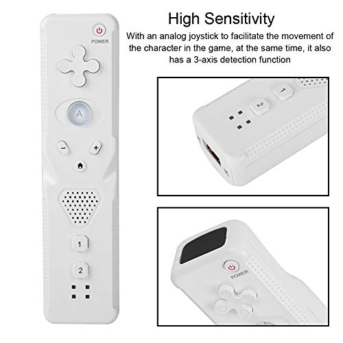 Mando a Distancia para Juegos para WiiU / Wii, Mango para Juegos con Joystick basculante analógico, Mando a Distancia de Repuesto para Juegos, Acelerador Incorporado