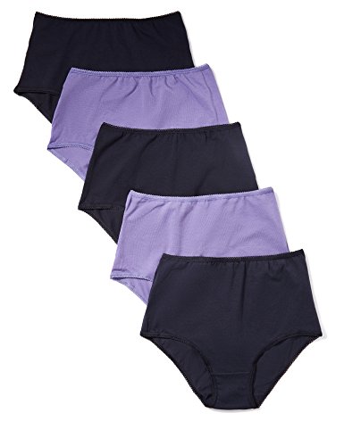 Marca Amazon - Iris & Lilly Waist Slip Mujer, Pack de 5, Multicolor (Navy Sky/veronica), XL, Label: XL