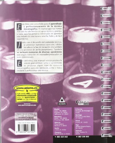 Mecanografía, método y ejercicios