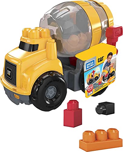 Mega Bloks - Hormigonera pequeña de Cat Juguetes de construcción bebés +1 año (Mattel GFG11)