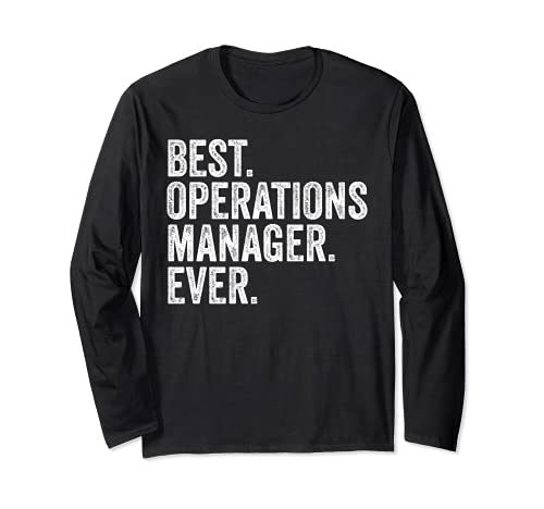 Mejor Gerente de Operaciones Ever Coworker Funny HR Manga Larga