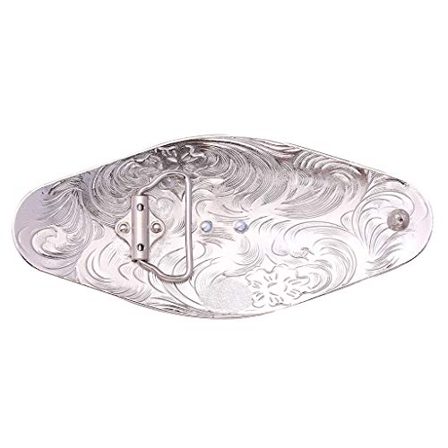 Milageto 2Pcs Western Cowboy Cowgirl Hebilla de Cinturón Indian Horse Ox Bull Head Belt Clamp