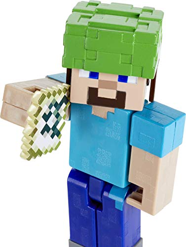 Minecraft Steve con accesorios Figura articulada de juguete, regalo para niños +6 años (Mattel GTP21)