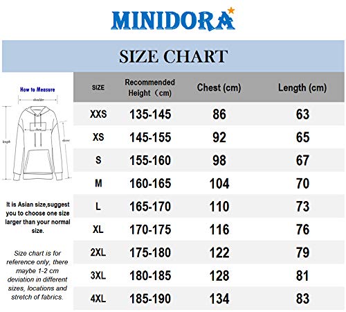 MINIDORA Among Us niños Sudadera con Capucha 3D Imprimió Hoodies Casual Manga Larga Pullover Juego Sweatshirt (Estilo 7, M)