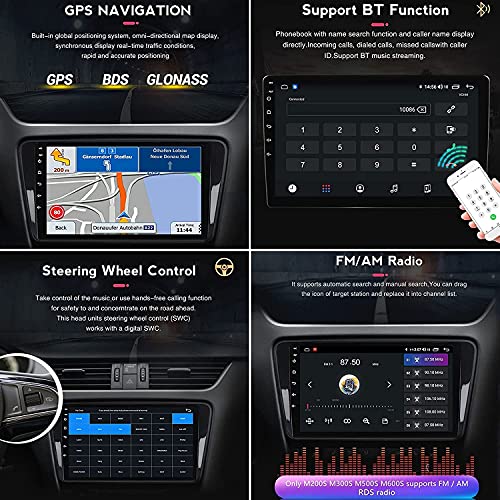 MNVOA Coche Radio Video Estéreo para MG ZS 2014-2017 Host De Navegación GPS Reproductor Mp5 con SWC/Carplay/Dsp/Bluetooth Manos Libres + Cámara Trasera,M100s4core1+16