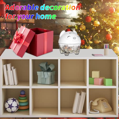 MOMMED Hucha Electronica, huchas Infantiles con Pantalla LCD, Hucha de Monedas de Euro de conteo automático, ahucha Contador Euros, limentada por 2 Pilas AA (no Incluidas)