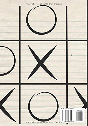 Mon carnet de jeu OXO: Cahier pré-rempli du jeu OXO ou Morpion, 4 grilles par page avec nom du gagnant à inscrire, à transporter partout pour occuper ... fait travailler les méninges en s'amusant