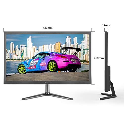 Monitor PC, Prechen 19 Pulgadas Gaming Monitor 1440x900 con Interfaz HDMI y VGA, Brillo 250 CD/m², Monitor 60 Hz con Altavoces Integrados, para PS3 / PS4 / Xbox/PC