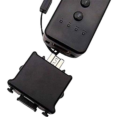 Motion Plus para Wii Mando a Distancia, [2 PCS] Adaptador Motion Plus del Sensor Producto de Terceros Accesorio para el Control Remoto de Nintendo Wii(Negro)