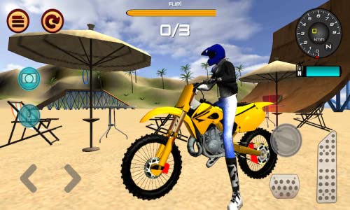 Motocross Beach Jumping 2 - Motorcycle Stunt & Trial Game