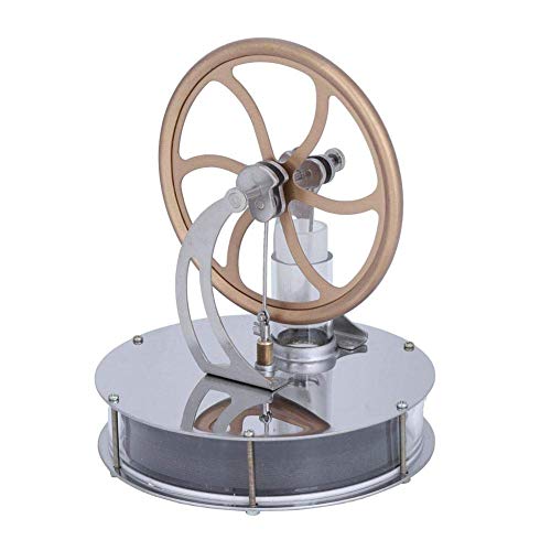 Motor Stirling de baja temperatura, Motor Stirling de baja temperatura Motor Steam Heat Educación Laboratorio de enseñanza Modelo de herramienta Herramienta Regalo de juguete para niños Craft Orname