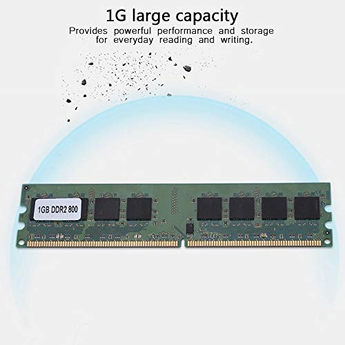 Mugast Memoria RAM de 1GB DDR2 PC2-6400 800MHz 240Pin para Escritorio, Compatible con para AMD