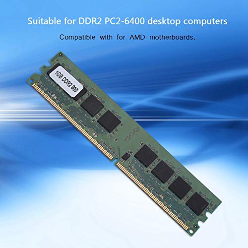 Mugast Memoria RAM de 1GB DDR2 PC2-6400 800MHz 240Pin para Escritorio, Compatible con para AMD