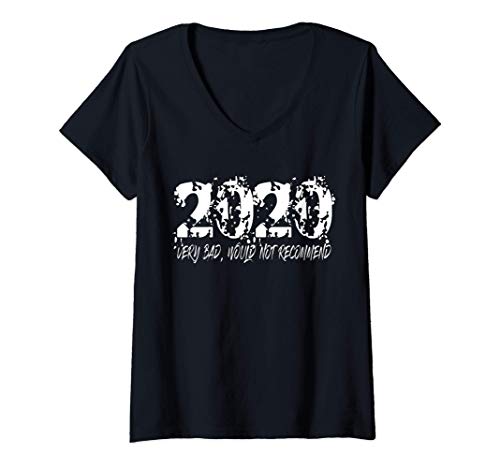 Mujer 2020 Loading Blurred year Very Bad Would Not Recommend Camiseta Cuello V