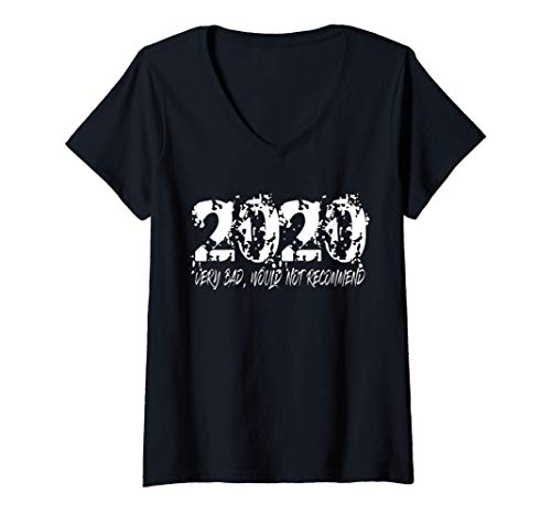 Mujer 2020 Loading Blurred year Very Bad Would Not Recommend Camiseta Cuello V