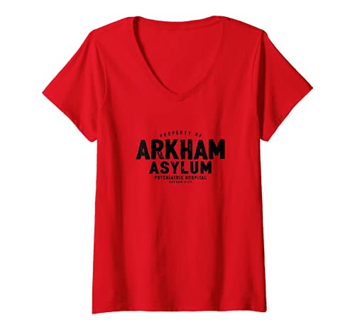 Mujer Batman: Arkham Asylum Batman Arkham Asylum Camiseta Cuello V