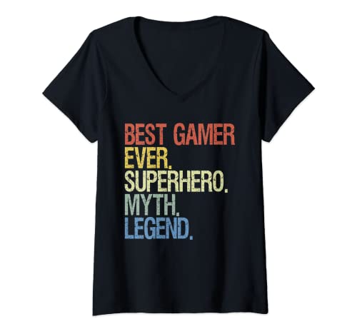 Mujer El mejor jugador de todos los juegos Camiseta Cuello V